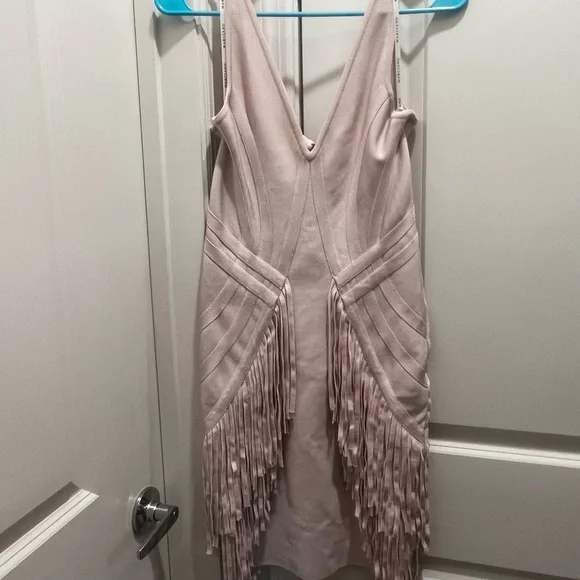 Marciano | Dresses | Light Pink Marciano Fringe Dress | Poshmark